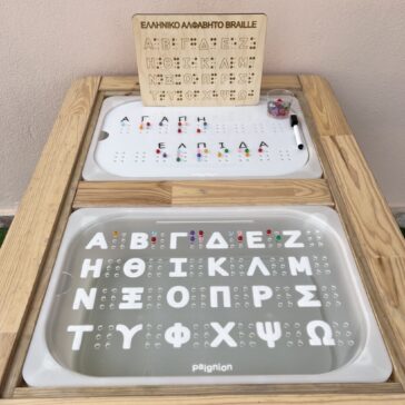 πίνακας Trofast braille