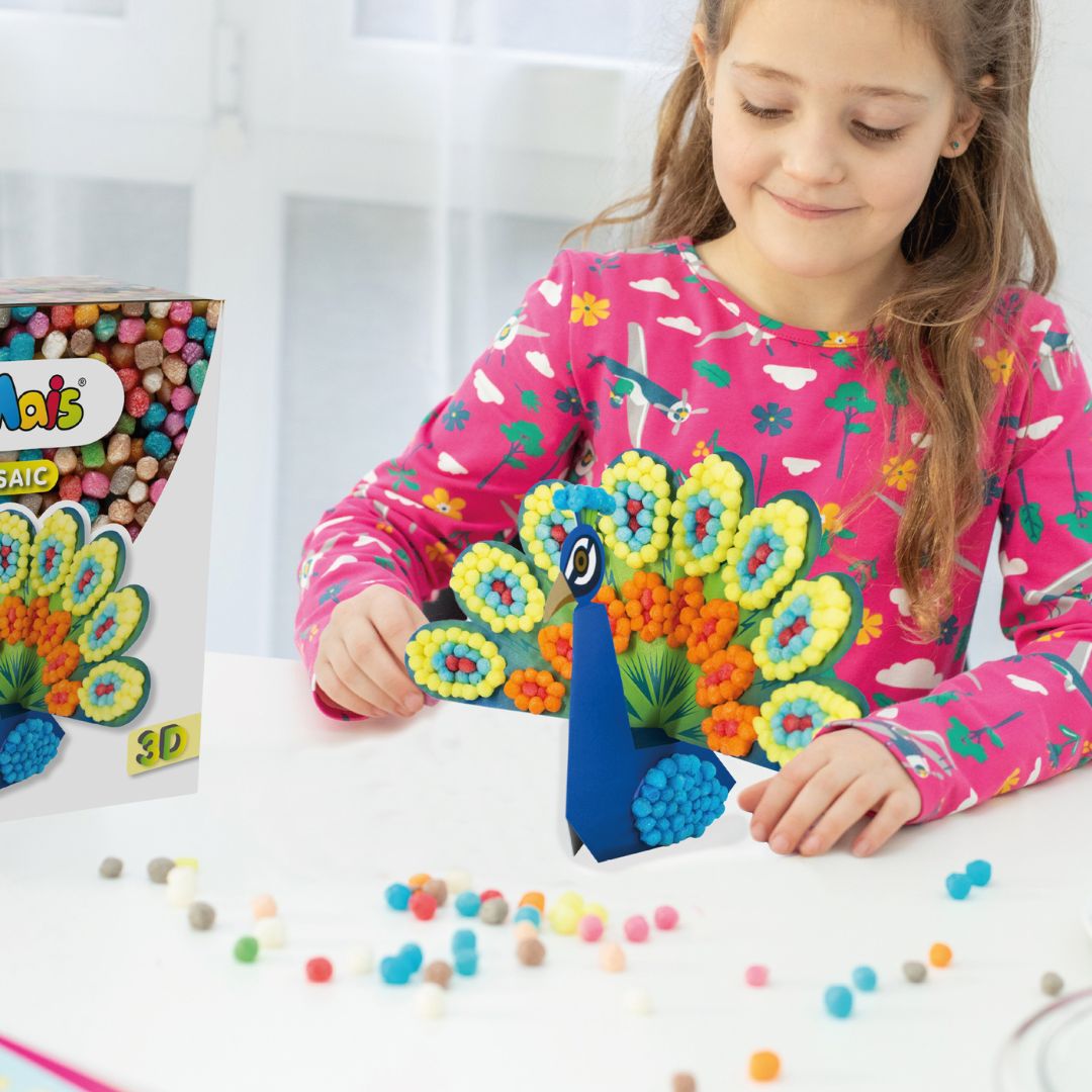 Playmais: Σφουγγαράκια από καλαμπόκι/ 3D Παγώνι - Image 2