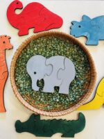 Ξύλινα Πολύχρωμα Παζλ Ζώων - Image 7