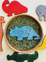 Ξύλινα Πολύχρωμα Παζλ Ζώων - Image 9