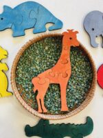 Ξύλινα Πολύχρωμα Παζλ Ζώων - Image 13