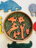 Ξύλινα Πολύχρωμα Παζλ Ζώων - Image 14