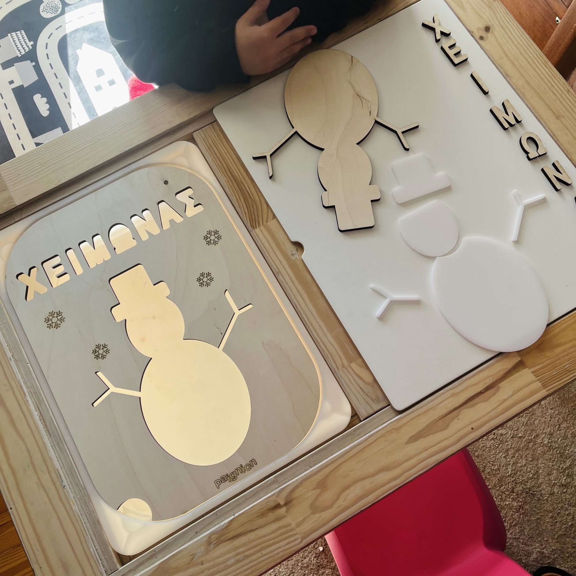 πίνακας trofast χιονάνθρωπος