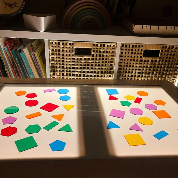 γεωμετρικά σχήματα φωτοτράπεζα