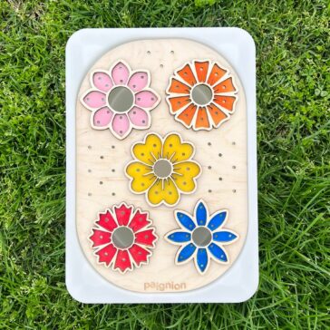 trofast πίνακας λουλουδάκια